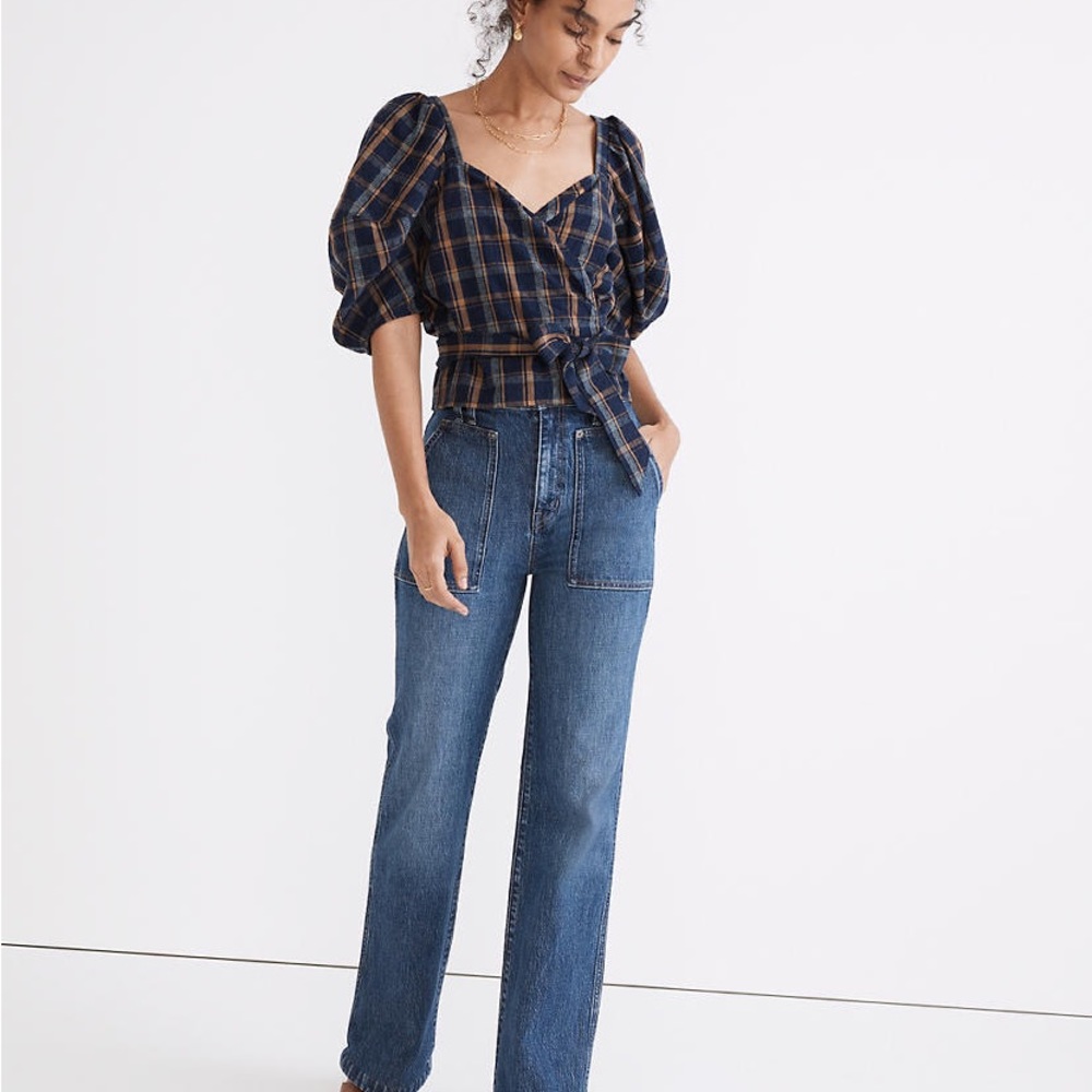 11" High-Rise Flare Jeans, Workwear Edition, 27